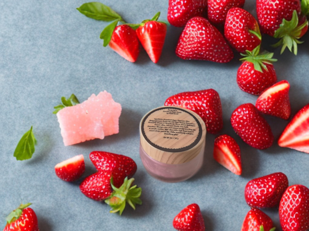 Strawberry Sugar Cake Lip Polish Scrub