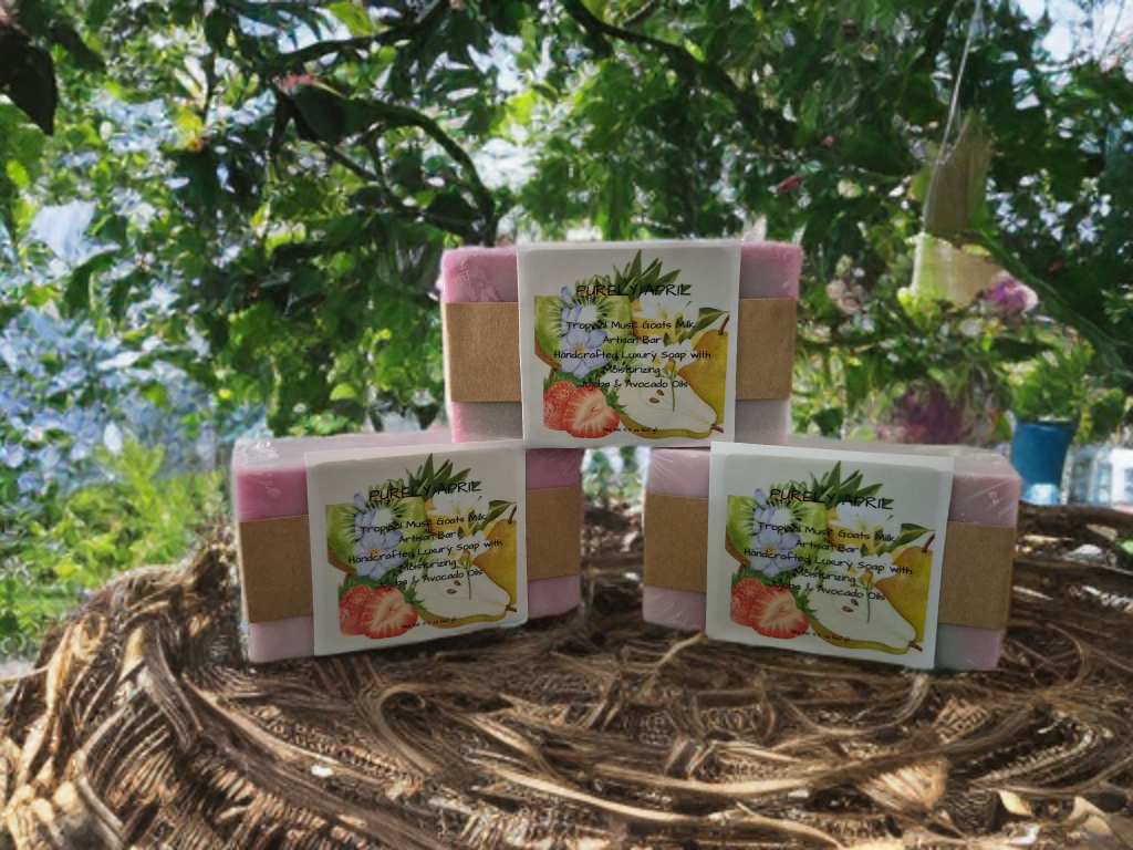 Tropical Musk Goats Milk Artisan Soap Bar