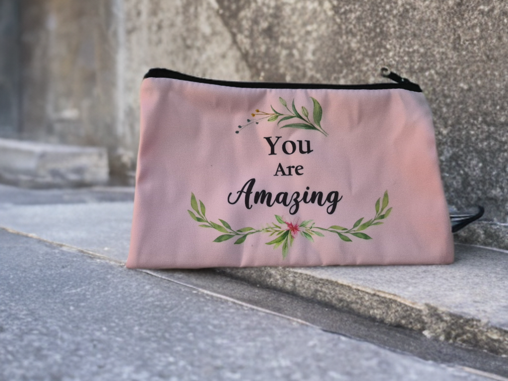 Inspirational Canvas Cosmetics Bag Collection