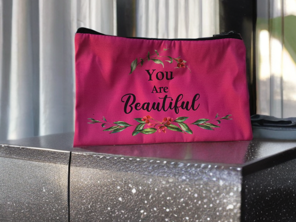Inspirational Canvas Cosmetics Bag Collection
